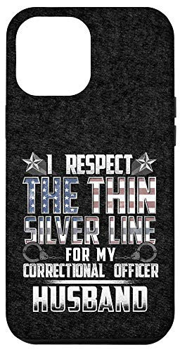 iPhone 12 Pro Max Husband Thin Silver Line Correctional Officer Case