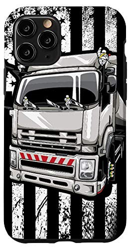 iPhone 11 Pro Patriotic Trucker Big Rig American Flag Truck Driver Gift Case