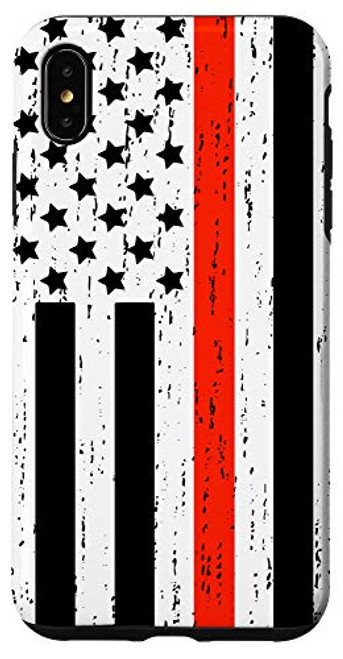 iPhone XS Max Fire Department Thin Red Line American Flag Firefighter Case iPhone XS Max Fire Department Thin Red Line American Flag Firefighter Case