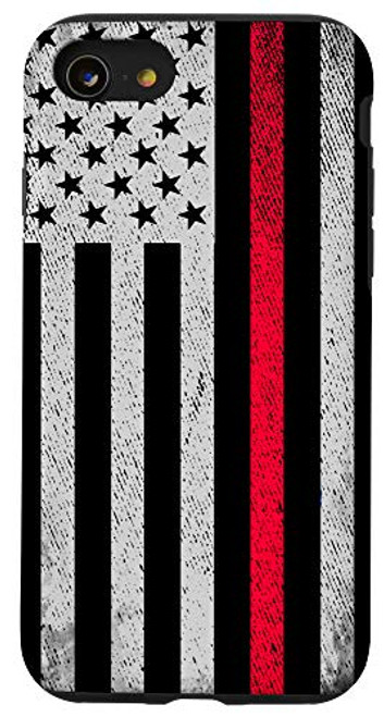 iPhone SE 2020 7 8 Firefighter US Flag Thin Red Line Volunteer Fire Dept Case iPhone SE 2020 7 8 Firefighter US Flag Thin Red Line Volunteer Fire Dept Case