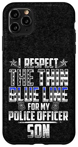 iPhone 11 Pro Max Son Police Officer Thin Blue Line Case