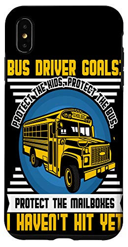 iPhone XS Max School Bus Driver Funny Back To School Protect Mailbox Case