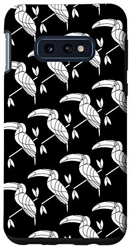 Galaxy S10e Minimalist pattern lines Toucan elegant Case