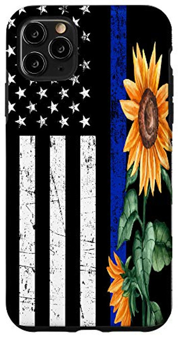 iPhone 11 Pro Max Thin Blue Line case. American Flag Police Officer Cop Gift Case iPhone 11 Pro Max Thin Blue Line case. American Flag Police Officer Cop Gift Case