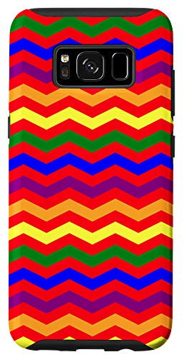 Galaxy S8 LGBT Gay Pride Rainbow Case   Designed In Chevron Lines Case
