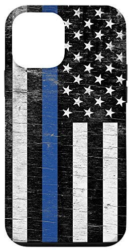 iPhone 12 mini Thin Blue Line USA Flag Case Police Support Back The Blue Case