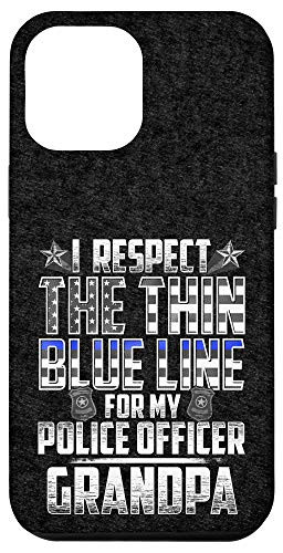 iPhone 12 Pro Max Grandpa Police Officer Thin Blue Line Case