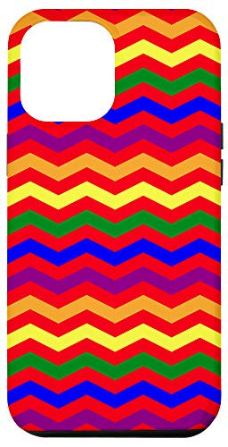 iPhone 12 Pro Max LGBT Gay Pride Rainbow Case   Designed In Chevron Lines Case