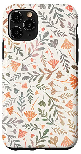 iPhone 11 Pro Boho Autumn Floral Pattern Botanical Garden Case