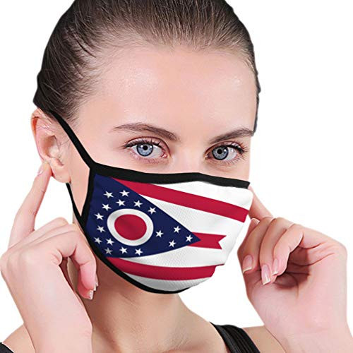 GIRDEAR Safety Shield Reusable Outdoor Covers Ohio Flag Outer Covers GIRDEAR Safety Shield Reusable Outdoor Covers Ohio Flag Outer Covers