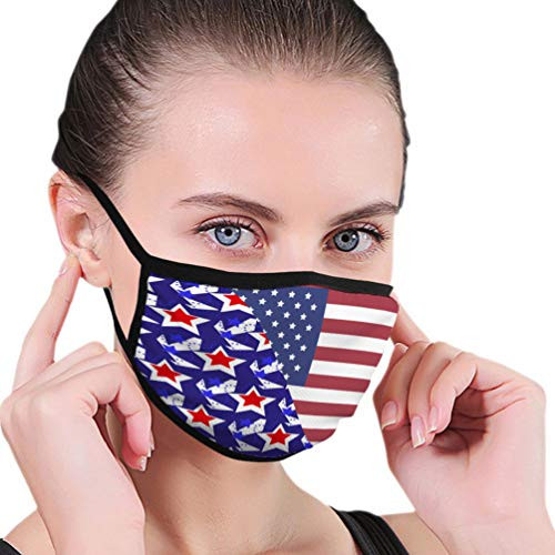 GIRDEAR Safety Cover Reusable Outdoor Covers American USA Flag Seamless Patterns Independence Adjustable Covers GIRDEAR Safety Cover Reusable Outdoor Covers American USA Flag Seamless Patterns Independence Adjustable Covers