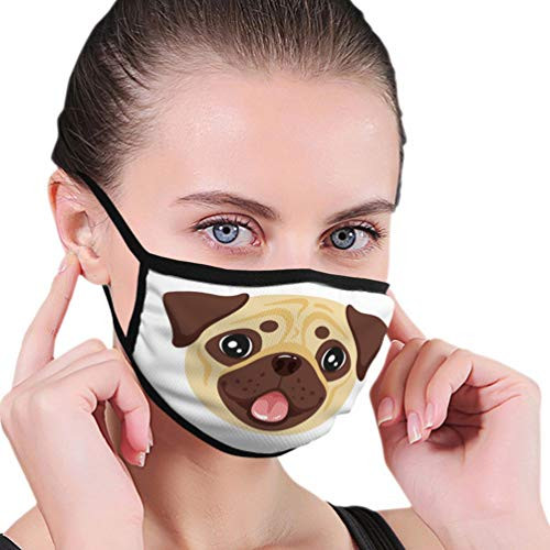Breathable Mouth Shield with Elastic Ear Loop dog pet head icon mouth Covers