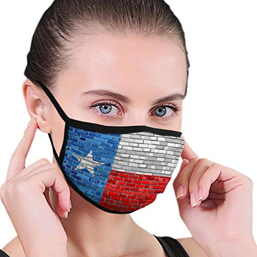 GIRDEAR Cool Mouth Guard for Gardening Climbing Daily Use Flag of Texas on a Brick Wall Safety Covers GIRDEAR Cool Mouth Guard for Gardening Climbing Daily Use Flag of Texas on a Brick Wall Safety Covers