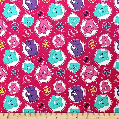 Camelot Quilt Fabrics Care Bears Sparkle  and  Shine Arrows in Quilt Fabric Berry Quilt Fabric By The Yard