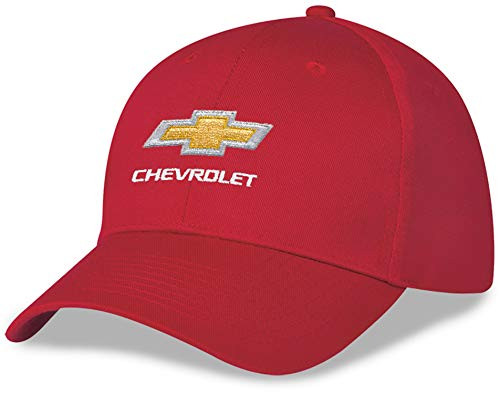 Gregs Automotive Red Bowtie Hat Cap Compatible with Chevrolet Chevy - Bundle with Driving Style Decal
