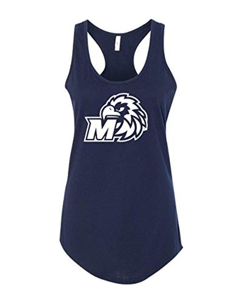 CreateMyTee   Monmouth University M One Color Tank Top   MU Logo ApparelWomens Tank Top  Midnight Navy Small