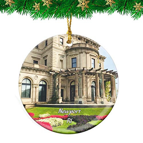 Weekino Newport The Breakers Rhode Island USA Christmas Ornament Travel Souvenir Personalized Christmas Tree Pendant Hanging Decoration