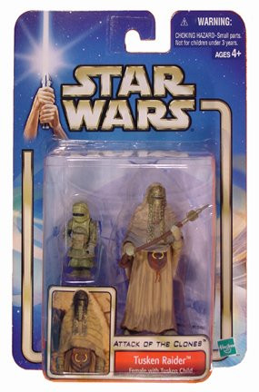 Star Wars Attack of the Clones - Tusken Raider Female and Child Action Figure