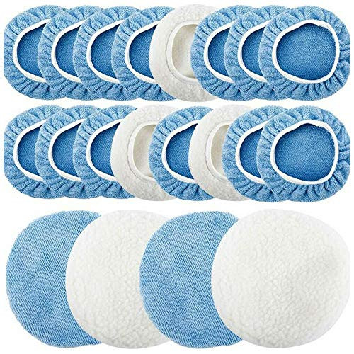 VVU 20Pcs Car Polisher Bonnet Microfiber Polishing Bonnet Waxers Bonnet Set Waxer Bonnet Polishing Pad for Car Polishers Car Polisher VVU 20Pcs Car Polisher Bonnet Microfiber Polishing Bonnet Waxers Bonnet Set Waxer Bonnet Polishing Pad for Car Polishers Car Polisher