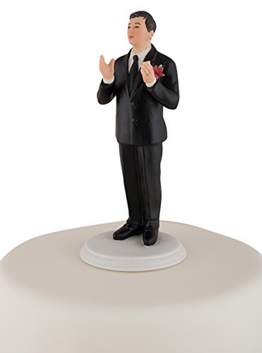 Weddingstar True Romance Asian Groom Cake Topper, Black