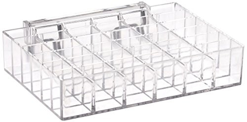 Azar Displays 225529-2pack 7.125 inch  W x 5 inch  D x 1.5 inch  H 36-Compartment Tray - Each Rectangular Slot Measures 1 inch  W x 0.625 inch  H  2 Pack