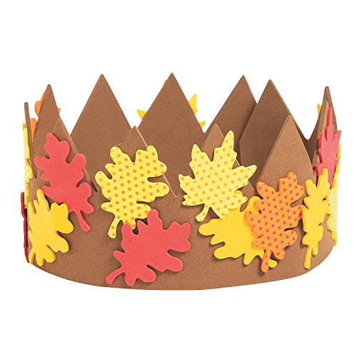 Foam Fall Leaves Crown - Crafts for Kids and Fun Home Activities