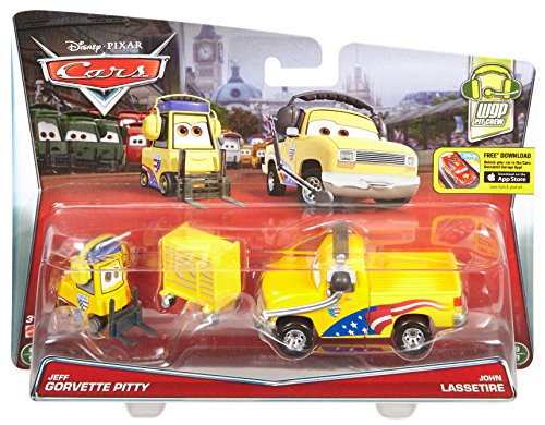 Mattel Disney/Pixar Cars Jeff Gorvette's Pitty and Chief John Lassetire Vehicle 2-pack