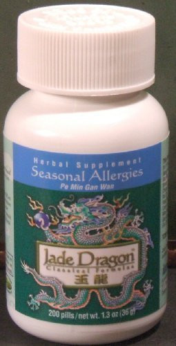 Seasonal Allergies 200 Pills Pe Min Gan Wan Teapills by Jade Dragon