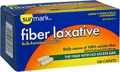 Sunmark Sunmark Fiber Laxative 100 tabs  Pack of 2
