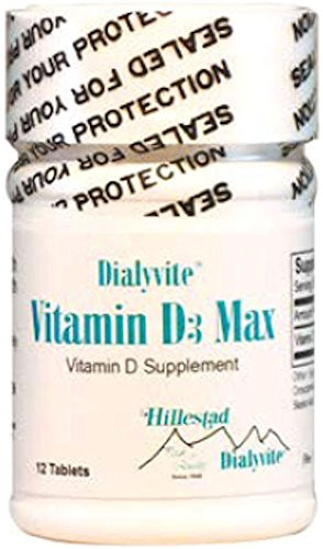Dialyvite - Vitamin D3 Max - 50000 IU - 12 Tablets