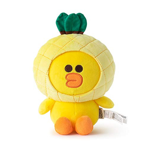 LINE FRIENDS Fruity Collection Sally Character Cute Plush Toy Figure Stuffed Animal Small Yellow