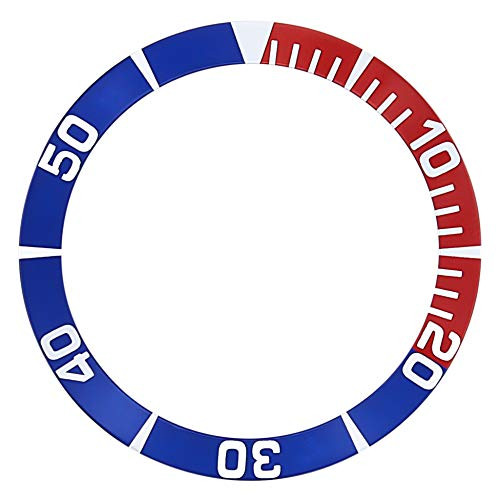 Bezel Insert Compatible with Seiko 5 Sea Urchin Snzf15K1Snzf17 Watch Auto Diver Blue Red Bezel Insert Compatible with Seiko 5 Sea Urchin Snzf15K1Snzf17 Watch Auto Diver Blue Red