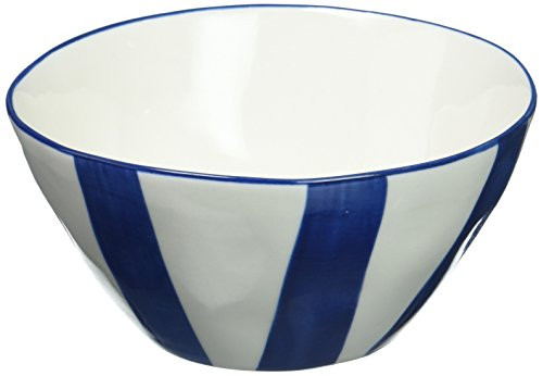 Abbott Collection 27-Riviera/Nappy Navy Stripe Small Bowl