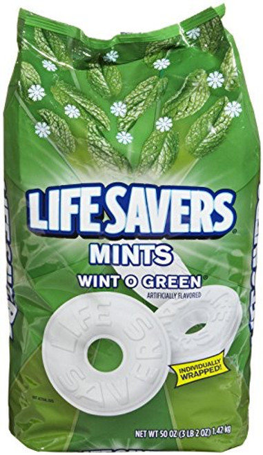 Lifesavers Wint-o-Green Mint Candy 50 Ounce Lifesavers Wint-o-Green Mint Candy 50 Ounce