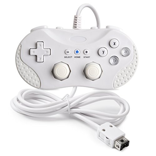 4 in 1 SAFFUN Classic Controller Compatible for Nintendo Wii Wii U NES Classic Edition  NES Mini    SNES Mini Classic Console Gamepad Gaming Pad Joypad for Nintendo Wii Wii U  White