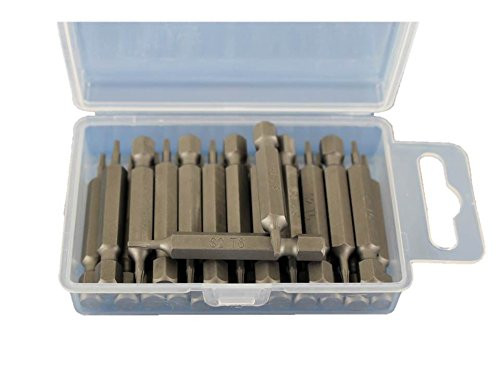 TEMO 25pc T6 Torx 2-Inch (50mm) Screwdriver Insert Bits