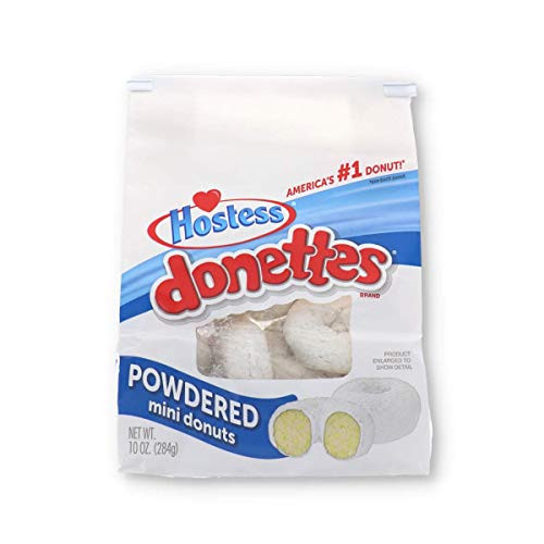 Hostess Donettes Mini Powder Donut Bag 1 Count  CAKES  and  MUFFINS