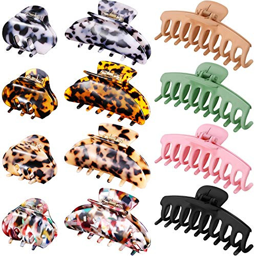 12 Pieces Hair Claw Clips Banana Clips Tortoise Barrettes Hair Jaw Clips Celluloid French Design Barrettes Leopard Print Hair Clips for Women Girls 12 Pieces Hair Claw Clips Banana Clips Tortoise Barrettes Hair Jaw Clips Celluloid French Design Barrettes Leopard Print Hair Clips for Women Girls