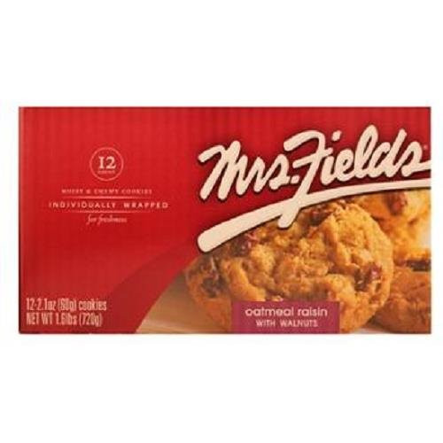 MRS FIELDS OATMEAL RAISIN W WALNUTS 2.1 oz Each   12 in a Pack