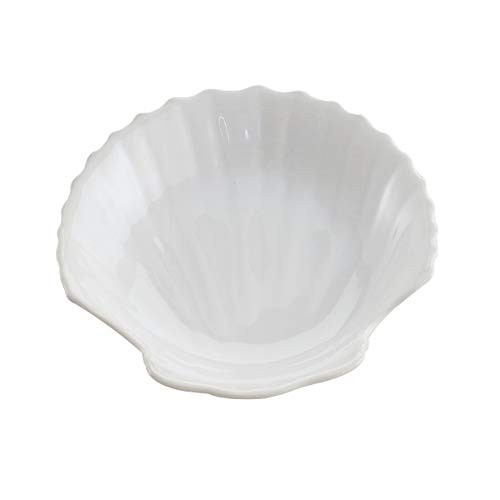 HIC Harold Import Co. White Porcelain 5.5 Inch Shell Dish Set of 4 HIC Harold Import Co. White Porcelain 5.5 Inch Shell Dish Set of 4