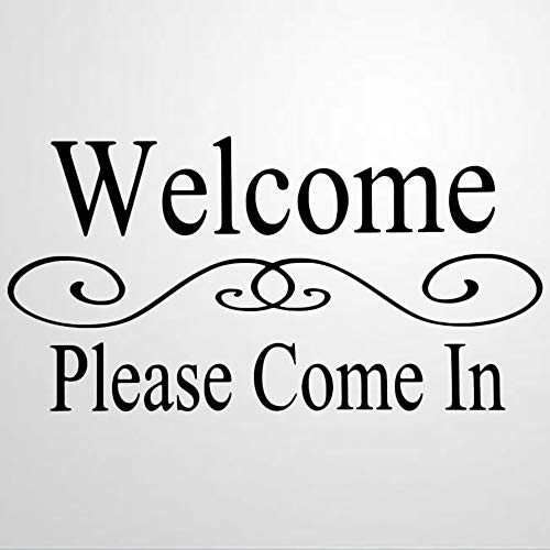 Welcome Please Come in Vinyl Wall Decal Front Door Inspirational Quotes Stickers Motivational Wall Art Sticker Wall Mural Home Decor for Kids Room Bedroom Living Room Welcome Please Come in Vinyl Wall Decal Front Door Inspirational Quotes Stickers Motivational Wall Art Sticker Wall Mural Home Decor for Kids Room Bedroom Living Room
