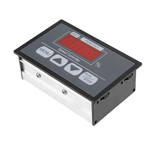 Sydien DC6-60V DC PWM Motor Speed Regulator Power Controller with LED Digital Display, Slow Start/Stop Revolving Speed Time Adjustable