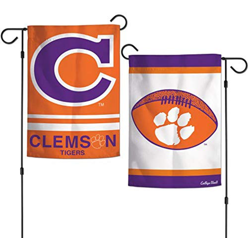 Wincraft Clemson Tigers Garden Flag 2 Sided Football Retro Logo