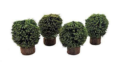 Melody Jane Dollhouses Set of 4 Shrubs Bushes Miniature 1 12 Garden Accessory