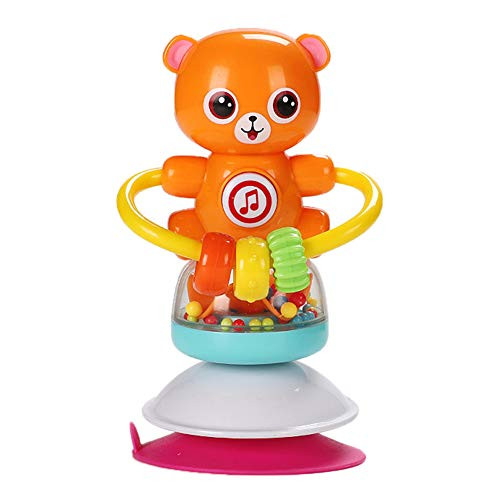 MINI Boutique Spin Baby Rattle Toy with Light Music Suction Cup High Chair Toy Developmental Tray Toy for Early Learning for Ages 6 Months and Up MINI Boutique Spin Baby Rattle Toy with Light Music Suction Cup High Chair Toy Developmental Tray Toy for Early Learning for Ages 6 Months and Up