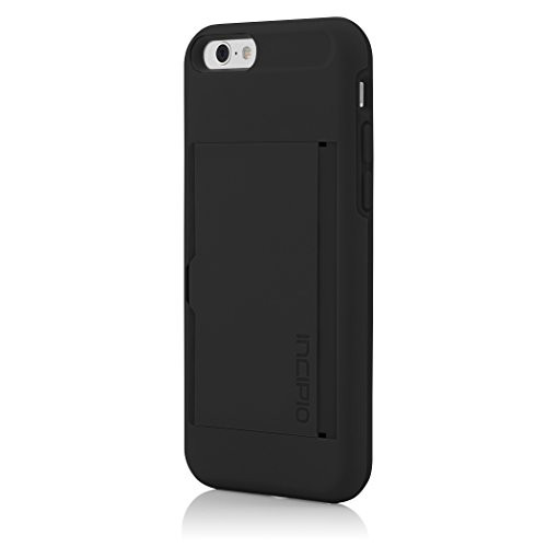 Incipio Stowaway Cell Phone Case for Apple iPhone 6 - Retail Packaging - Black/Black