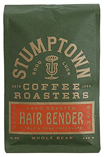 Stumptown Coffee Roasters Whole Bean Coffee, Hairbender, 12 Ounce. Sweet and Balanced Espresso, Indonesian Latin American African Coffee Blend, Perfect for Espresso, Drip or French Press Brewing