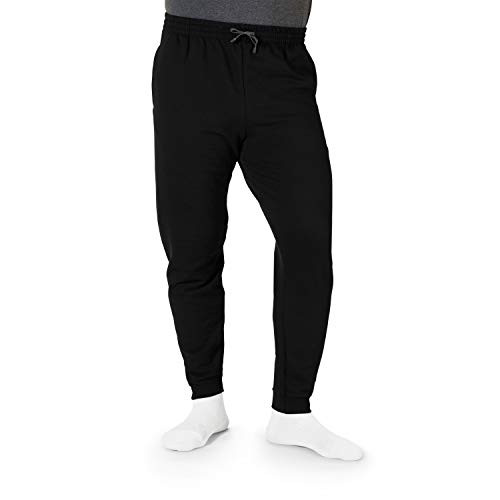 Jerzees Mens NuBlend Fleece Joggers  and  Sweatpants Joggers-Black 3X-Large