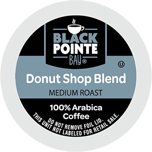Black Pointe Bay Coffee Medium Roast 80 Single Serve Coffee Pods for Keurig K Cup Brewers 80 Donut Shop 80 Count