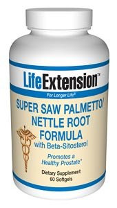 Life Extension Palmetto Guard Saw Palmetto Nettle Root with Beta Sitosterol 60 Softgels